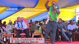 Ijara Mp Haji Sheqow oo Masalani oo hadal qimo leh kajediyay xalfadi manta 59 jamhuri day