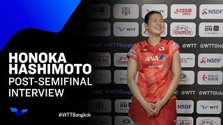 Honoka Hashimoto Post-Match Interview | WTT Star Contender Bangkok 2024