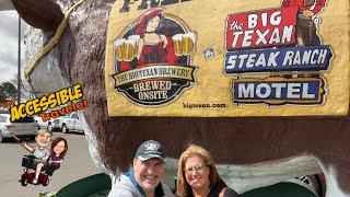 HISTORIC ROUTE 66 ROAD TRIP | BIG TEXAN STEAK RANCH | THE ACCESSIBLE TRAVELER