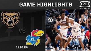 Oakland vs. #1 Kansas Game Highlights | 2024-25 Big 12 Men's Basketball