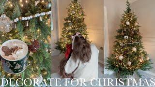 DECORATE FOR CHRISTMAS WITH ME | rustic warm tones browns caramels neutrals