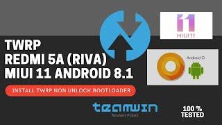 Install TWRP & Root Redmi 5a without UBL unlock bootloader miui 11 100% Tested