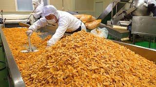 나나콘 Mass production! Amazing Process of Making Popular Corn Snack - Korean food factory