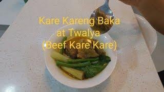 Pinoy Special Kare Kareng Baka at Twalya (Beef Kare Kare with Ox tripe)