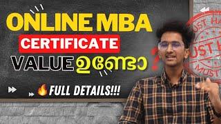 Is an Online MBA good for your career growth in Malayalam? Is 10 Lakh package possible? Top colleges