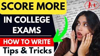 How to Score more in COLLEGE EXAMS || Topper ki tips and Tricks