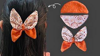 Just half circle! Easy DIY Butterfly Bow Hair Clip