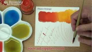 Daler Rowney FW Ink Flame Orange 687