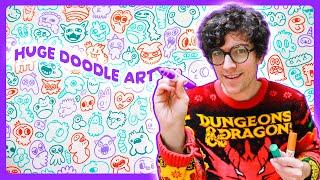 Making HUGE Doodle Art