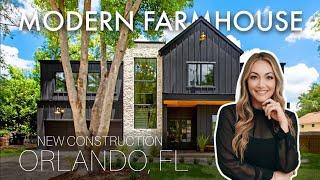 Tour a Luxury New Construction Home for Sale in Orlando, Florida | Modern Farm House Design