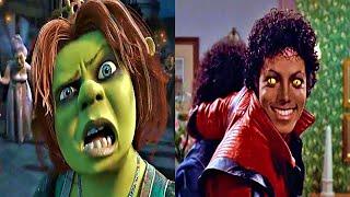 Michael Jackson Thriller and Shrek Thriller Comparison