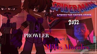 //PROWLER Miles AND His FAMILY React To Spiderman MILES//1/4//Across The SpiderVerse//GCRV//