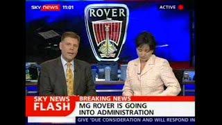 MG Rover Bankruptcy - Sky News - 06/04/2005