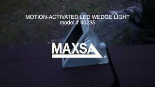 MAXSA Innovations Solar-Powered Motion-Activated LED Wedge Light - Model 40235