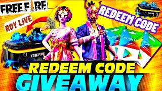 FREE FIRE GIVEAWAY LIVE || TEAM CODE GIVEAWAY || REDEEM CODE GIVEAWAY