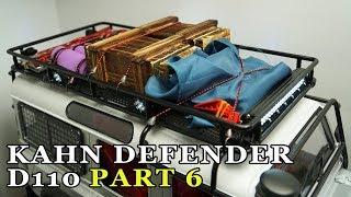 RC Project 6 | Kahn Defender D110 | PART 6: Roof Rack LED Lights and Scal Accessories