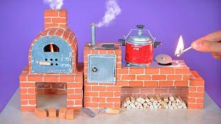 Amazing Mini Stove and Oven Kitchen Kit built with Bricks