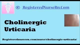 Cholinergic Urticaria