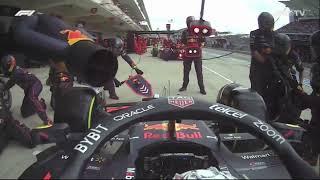 Max Verstappen radio after a slow pit stop United state GP #f1 #formula1 #shorts