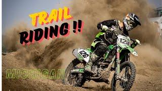 Dirt Bike Trail Riding In Northern Michigan With GoPro !!!