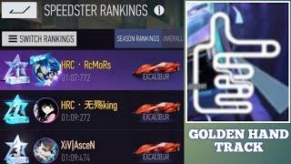 3 Pemain Tercepat Di Map Golden Hand Track | Ace Racer Pro Gameplay | Top Global Speedster