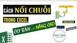 Cách ghép nối họ và tên trong Excel không dùng hàm