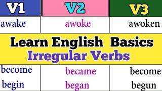 50 Most Common Irregular Verbs in English | Learn English Speaking Practice | Spoken English