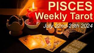 PISCES WEEKLY TAROT READING "A BREAKTHROUGH" July 22nd to 28th 2024 #weeklyreading #weeklytarot