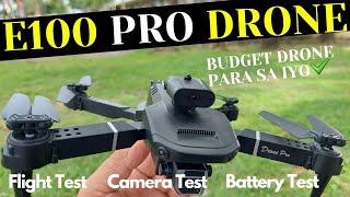 E100 PRO DRONE BUDGET DRONE PARA SA IYO Unboxing | Review ( Filipino/Tagalog )