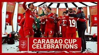 Liverpool's Dressing Room Celebrations | Carabao Cup Winners 2024