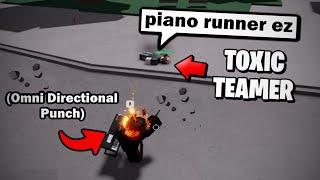 Destroying 20,000 KILLS Teamers, then playing PIANO on them in The Strongest Battleground