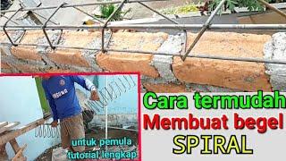 Cara termudah membuat begel spiral