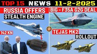 Indian Defence Updates : Russia Offers 142 Kn Stealth Engine,F-35 G2G Deal,Tejas Mk2 First Rollout