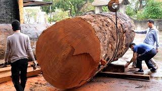 Amazing Sawmill Machines Working - Great Woodworking Factory Extremely Wood Cutting Sawmill Machines