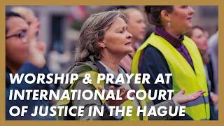 ISRAEL PRAYER in The Hague · International Court of Justice ·  Presence Worship on the Streets