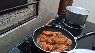 mandi rice with chicken fry  rida aur ayzal masha allah kalma padhte hue