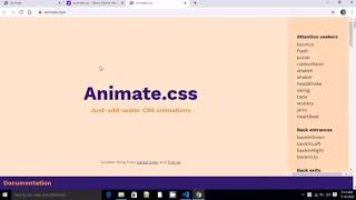 How to use Animate.css by using CDN.