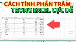 Cách Tính Phần Trăm Trong Excel Cực Dễ