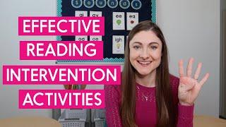 4 Components of Effective Reading Intervention for Struggling Readers in K-2