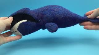 Needle Felted Bowhead Whale