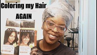 Coloring my Hair Darker: Clairol Texture and Tones