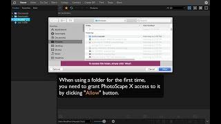 Folders and Favorites (macOS) - PhotoScape X 3.0