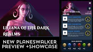 Liliana of the Dark Realms - New Planeswalker Preview + Showcase | Magic Puzzle Quest