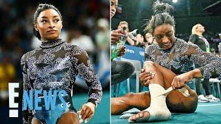 Simone Biles Powers Through Injury During First Event | 2024 Olympics | E! News