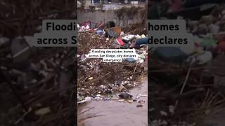 Winter storm brings heavy rain and devastating flooding to homes in San Diego #news #storm