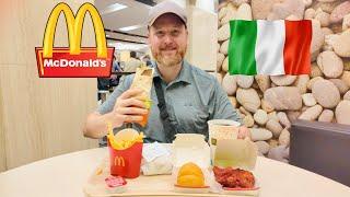 Trying McDonalds In Italy  CRAZY Menu Items!