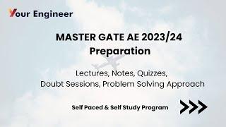 MASTER GATE AE 2023/24 Preparation | Self Study & Self Paced Program | Live Classes | Doubt Support