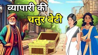 व्यापारी की चतुर बेटी । Chatur Beti l Hindi Moral Story |Kahani | नई कहानियाँ I लोककथा