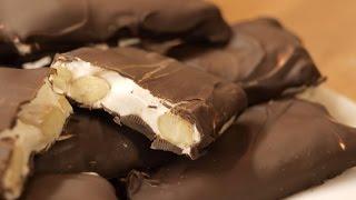 Нуга в шоколаде / How to make Nougat bars  English subtitles