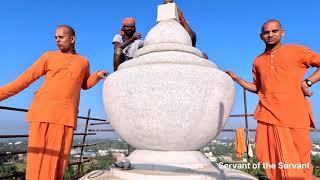 Temple Construction (Sudarshan Chakra) - ISKCON 's first full stone temple Salem, Tamilnadu